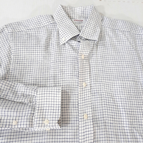 T.M.Lewin | Shirts | Tm Lewin Linen Check Long Sleeve Shirt | Poshmark